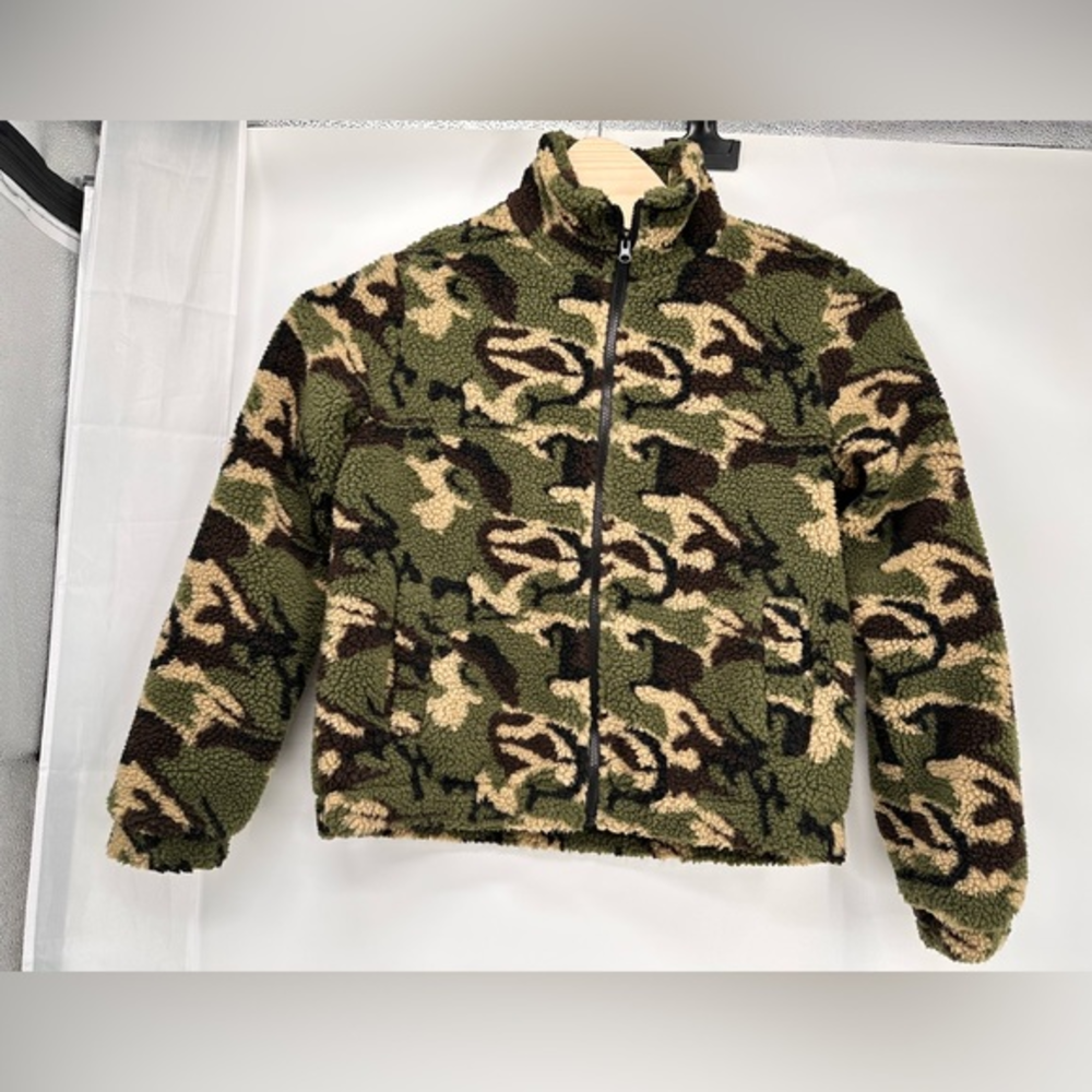 Fleece cammo fleece hunting print Ci sino cammo puffy  fleece jacket‎ Large